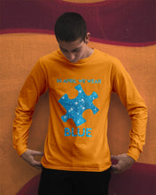 Load image into Gallery viewer, In April We Wear Blue Autism Awareness Special Custom Design Unisex Long Sleeve
