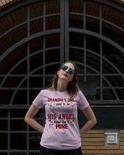 Load image into Gallery viewer, Grandpa's Girl I Used To Be His Angel Gift For Men Ladies Tee
