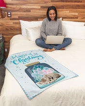 Load image into Gallery viewer, Cat In Bottle Magic Christmas Design Gift For Cat Lovers Fleece Blanket
