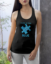 Load image into Gallery viewer, In April We Wear Blue Autism Awareness Special Custom Design Ladies Flowy Tank
