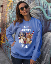 Load image into Gallery viewer, Keep America Great Yorkshire Terrier Gift For Dog Lovers Sweatshirt

