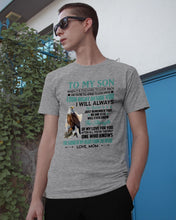 Load image into Gallery viewer, Look Right Beside You Eagle Mom Gift For Son Guys Tee
