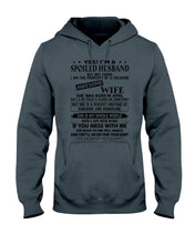 Load image into Gallery viewer, A Spoiled Husband Of April Freaking Awesome Wife Trending For Birthday Gift Hoodie

