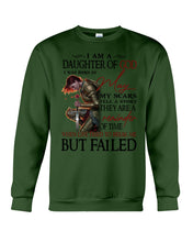 Load image into Gallery viewer, I'm Daughter Of God I Was Born In May My Scars Tell A Story Sweatshirt
