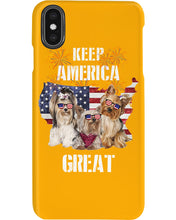 Load image into Gallery viewer, Keep America Great Yorkshire Terrier Gift For Dog Lovers Phone case
