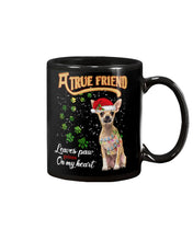 Load image into Gallery viewer, A True Friend Loves Paws On My Heart Gift For Dog Lovers Mug
