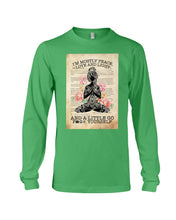 Load image into Gallery viewer, I'm Mostly Peace Love And Light Yoga Gift For Yoga Lovers Unisex Long Sleeve
