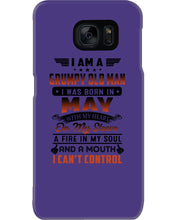 Load image into Gallery viewer, I'm A Grumpy Old Man I Was Born In May With My Heart Phone case
