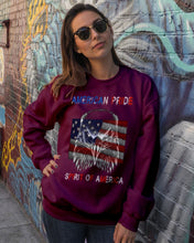 Load image into Gallery viewer, Eagle American Pride Spirit Of America Gift For American People Sweatshirt

