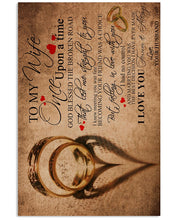 Load image into Gallery viewer, Husband Gift For Wife With Meaningful Words Love You Forever And Always Vertical Poster
