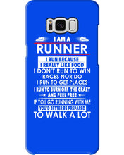 Load image into Gallery viewer, I Am A Runner I Run Because I Really Like Food Custom Design Phone case
