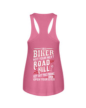 Load image into Gallery viewer, I'm A Biker Not your Next Road Kill Gift For Biker Ladies Flowy Tank
