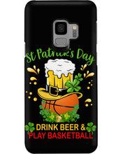 Load image into Gallery viewer, Basketball Drink Beer St Patrick's Day Gift For Basketball Lovers Phone case

