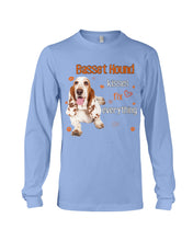 Load image into Gallery viewer, Basset Hound Kisses Fix Everything Gift For Dog Lovers Unisex Long Sleeve
