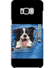 Load image into Gallery viewer, Border Collie In Denim Pocket Gift For Dog Lovers Phone case
