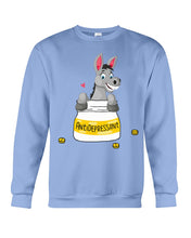 Load image into Gallery viewer, Funny Donkey Anti Depressant Meaning Gift For Women Sweatshirt
