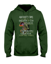Load image into Gallery viewer, August Girl Daughter Of God Meaningful Gift For Women Hoodie
