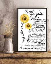 Load image into Gallery viewer, Be Brave Be Bold Be Beautiful Gift For Daughter From Mom Vertical Poster
