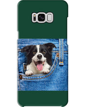 Load image into Gallery viewer, Border Collie In Denim Pocket Gift For Dog Lovers Phone case
