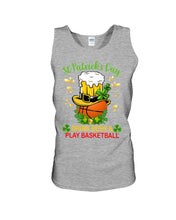 Load image into Gallery viewer, Basketball Drink Beer St Patrick's Day Gift For Basketball Lovers Unisex Tank Top
