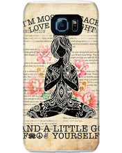 Load image into Gallery viewer, I'm Mostly Peace Love And Light Yoga Gift For Yoga Lovers Phone case
