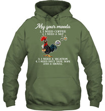 Load image into Gallery viewer, I Need Coffee A Nap A Vacation Duct Tape Hope And A Showel Hoodie
