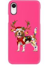 Load image into Gallery viewer, Beagle Gorgeous Reindeer Xmas Lights Gift For Dog Lovers Phone case

