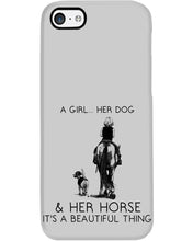 Load image into Gallery viewer, A Girl Her Dog Her Horse It's A Beautiful Thing Phone case
