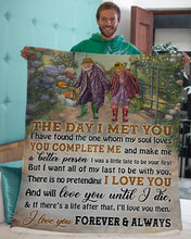 Load image into Gallery viewer, Garden Will Love You Until I Die Gift For Wife Sherpa Blanket
