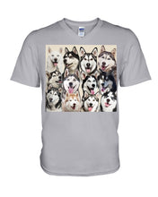 Load image into Gallery viewer, Many Love Husky Siberian On Phone Case Gift For Husky Lovers Guys V-Neck
