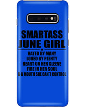 Load image into Gallery viewer, Birthday Gift For Smartass June GirlHeart On Her Sleeve Phone case
