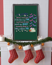 Load image into Gallery viewer, Butterflies When I Miss You I Just Have To Look Inside My Heart Gift For Lover Vertical Poster
