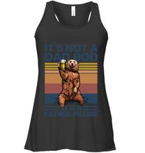 Load image into Gallery viewer, It's Not A Dad Bod It's A Father Figure Bear Ladies Flowy Tank
