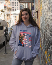 Load image into Gallery viewer, German Shepherd Happy Independence Day 4th Of July Gift For Dog Lovers Hoodie
