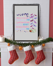 Load image into Gallery viewer, Butterflies When I Miss You I Just Have To Look Inside My Heart Gift For Lover Vertical Poster
