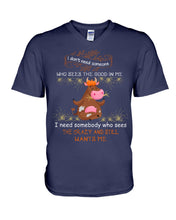 Load image into Gallery viewer, Cow I Need Somebody Who Sees The Crazy And Still Wants Me Guys V-Neck
