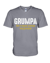 Load image into Gallery viewer, Grumpa Like A Regular Grandpa Only Grumpier Guys V-Neck

