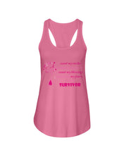 Load image into Gallery viewer, I Am A Survivor Breast Cancer Awareness Meaningful Gift Ladies Flowy Tank
