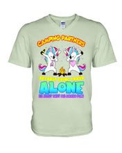 Load image into Gallery viewer, Camping Partners Because Going Crazy Alone Is Just Not As Much Fun Guys V-Neck
