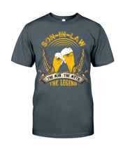 Load image into Gallery viewer, Beer Day Funny Gift For Son-In-Law The Man The Myth The Legend Guys Tee
