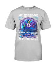 Load image into Gallery viewer, Hummingbird My Husband My Guardian Angel Gift For Angel Husband Guys Tee
