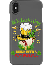 Load image into Gallery viewer, Baseball Drink Beer Day St Patrick's Day Gift For Baseball Lovers Phone case
