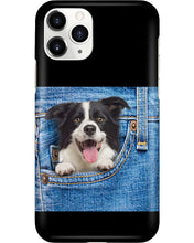 Load image into Gallery viewer, Border Collie In Denim Pocket Gift For Dog Lovers Phone case
