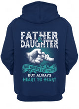 Load image into Gallery viewer, Father And Daughter Always Heart To Heart Gift For Dad Hoodie

