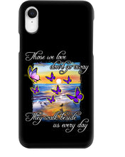 Load image into Gallery viewer, Butterfly Sunset On Beach Those We Love Don't Go Away Gift For Lover Phone case
