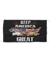 Load image into Gallery viewer, Keep America Great Yorkshire Terrier Gift For Dog Lovers Cloth Face Mask
