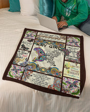 Load image into Gallery viewer, God Says You Are Special Gift For May Girl Fleece Blanket
