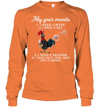 Load image into Gallery viewer, I Need Coffee A Nap A Vacation Duct Tape Hope And A Showel Unisex Long Sleeve

