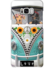 Load image into Gallery viewer, Lovely Phone Case With Hippie Bus Gift For Dachshund Lovers Phone case
