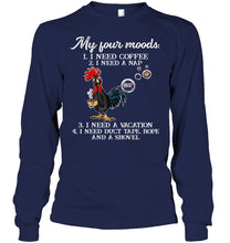 Load image into Gallery viewer, I Need Coffee A Nap A Vacation Duct Tape Hope And A Showel Unisex Long Sleeve
